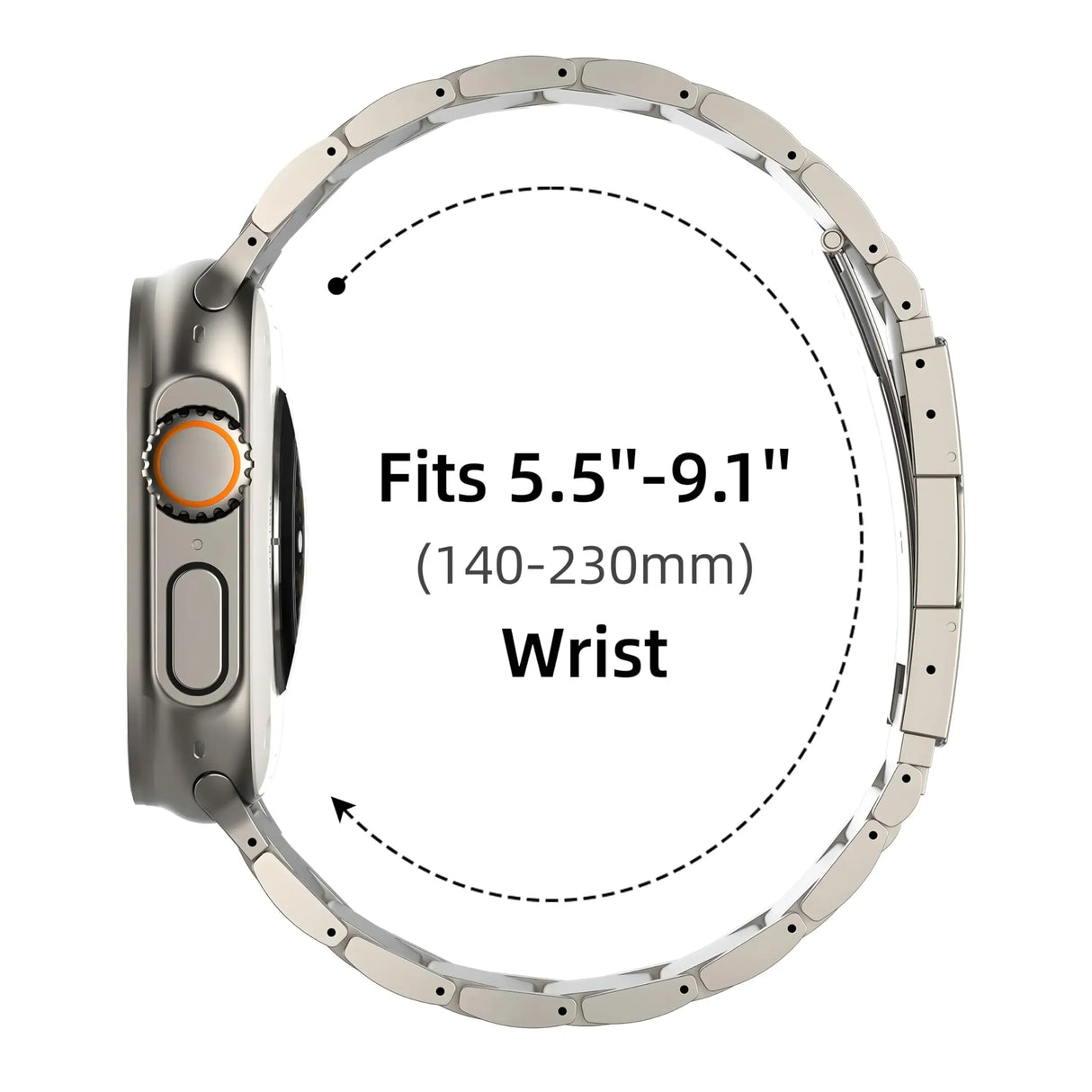 Titanium Metal Strap for Apple Watch Ultra 2 49mm 46mm 45mm 44mm 42mm Series 10 9 8 7 6 SE 5 4