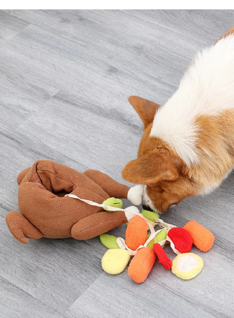 Pet Snuffle Roasted Turkey Toy
