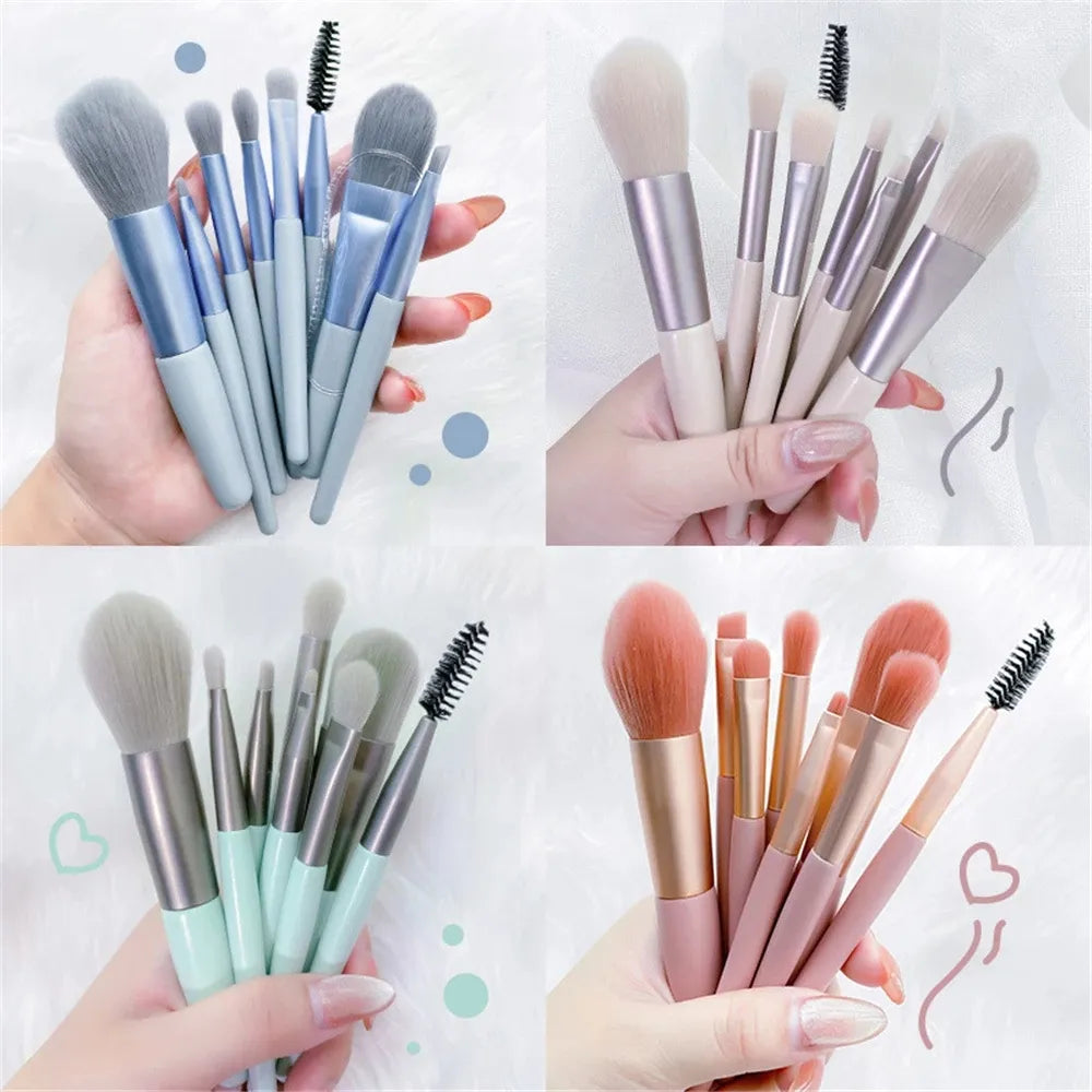 8Pcs Makeup Brush Set.