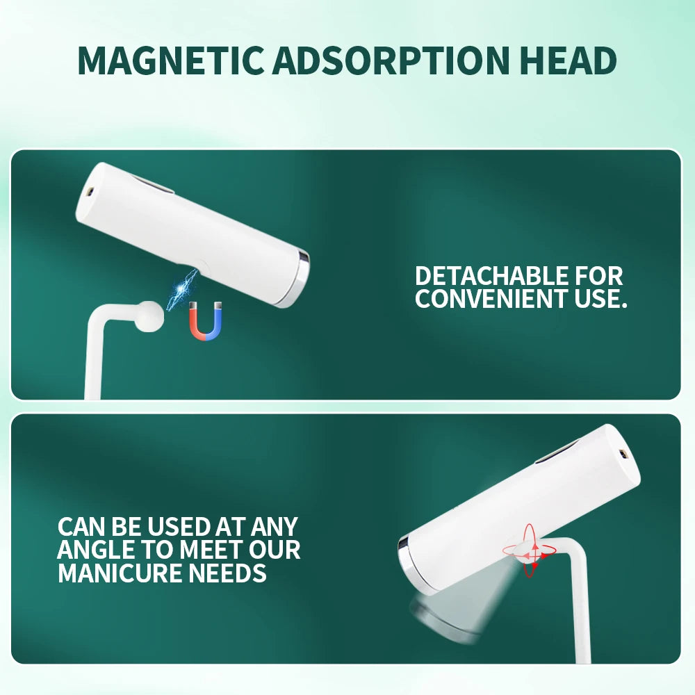 NAILPOP USB Rechargeable Pink Portable Magnetic UV Gel Nails Lamp