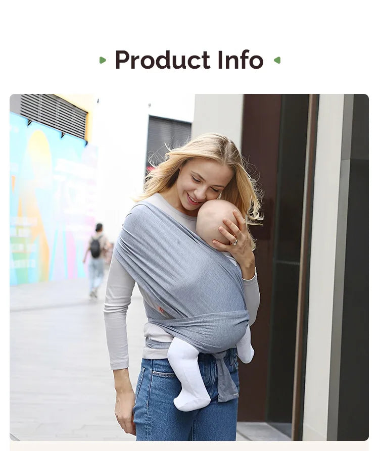 PANGDUBE 100% Polyester Kangaroo Wrap for Babies 0-15 Months