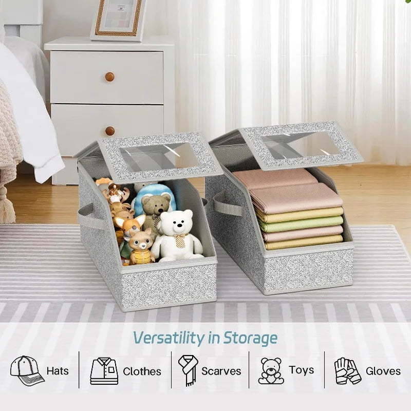 Dustproof Hat Organizer With Lid