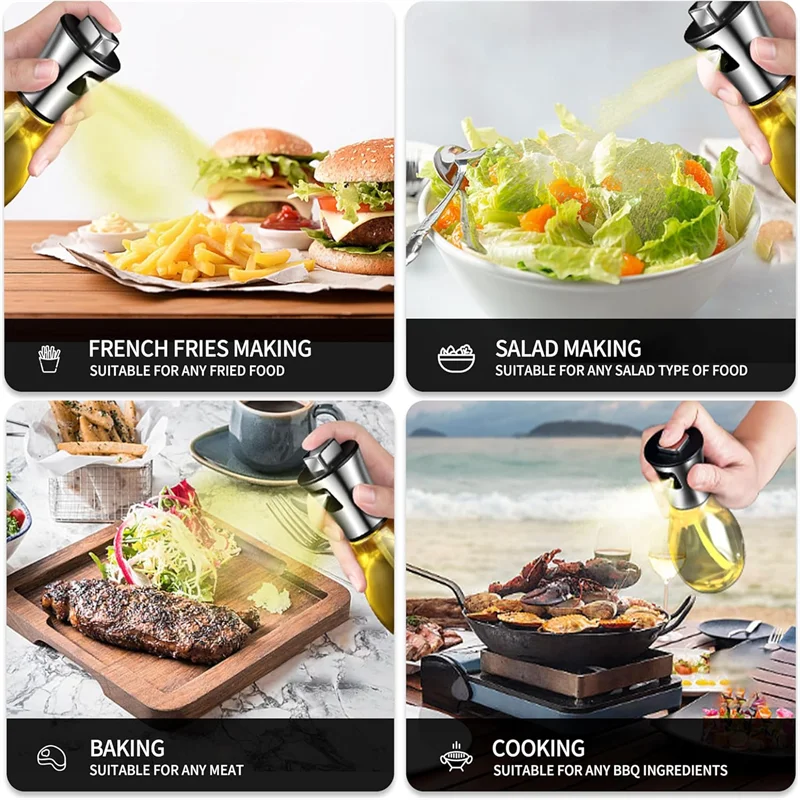 200ml glass Olive Oil Sprayer For Cooking Vegetables