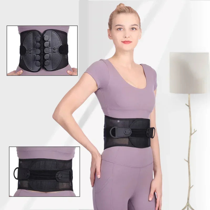 New Double Pull Waist/Back Brace For Lumbar Posture Support