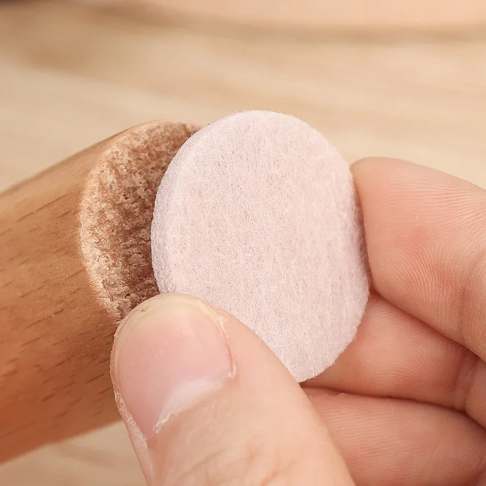 18/180Pcs Round/Square Felt Adhesive Non-Slip Furniture Pads