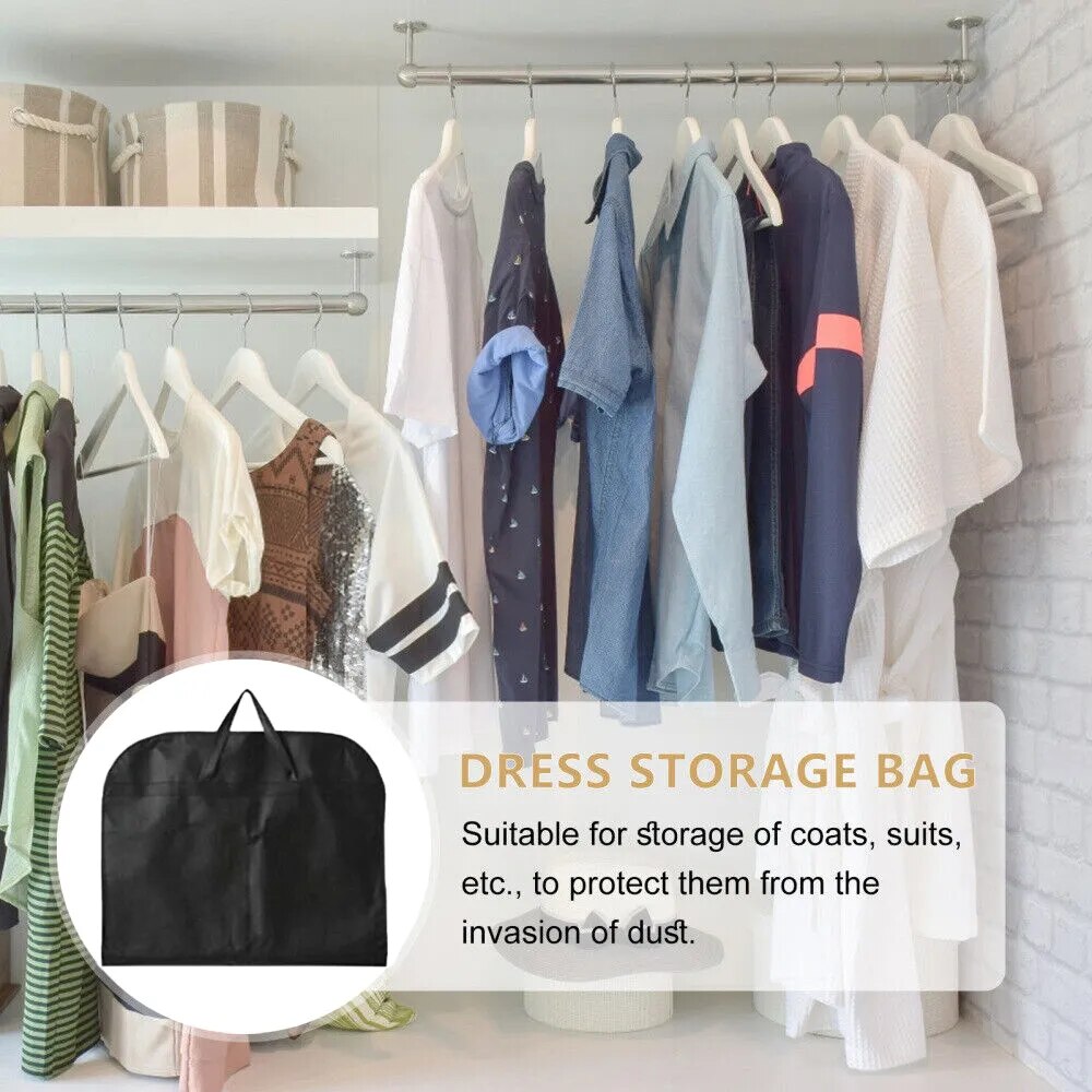 Dustproof Hanging Garment Bag With Monogram Decorative Wreath Initials