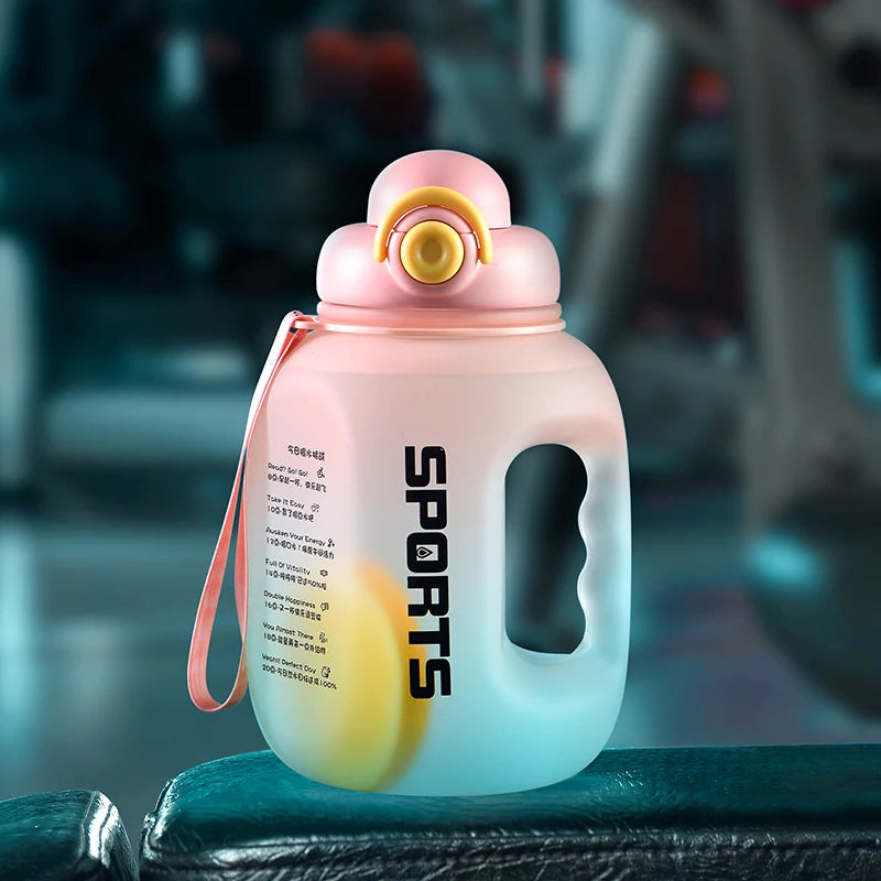 GIANXI Plastic Sports Water Bottle With Straw