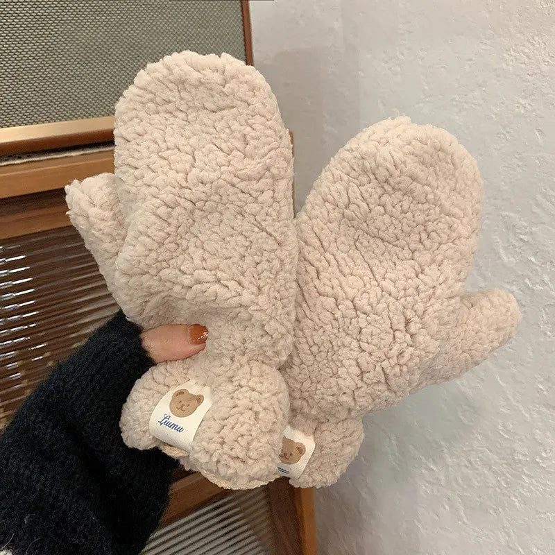 Kawaii Plush Warm Mittens/Gloves.
