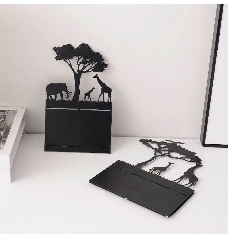 Metal Black Luminous Decoration Candle Holder