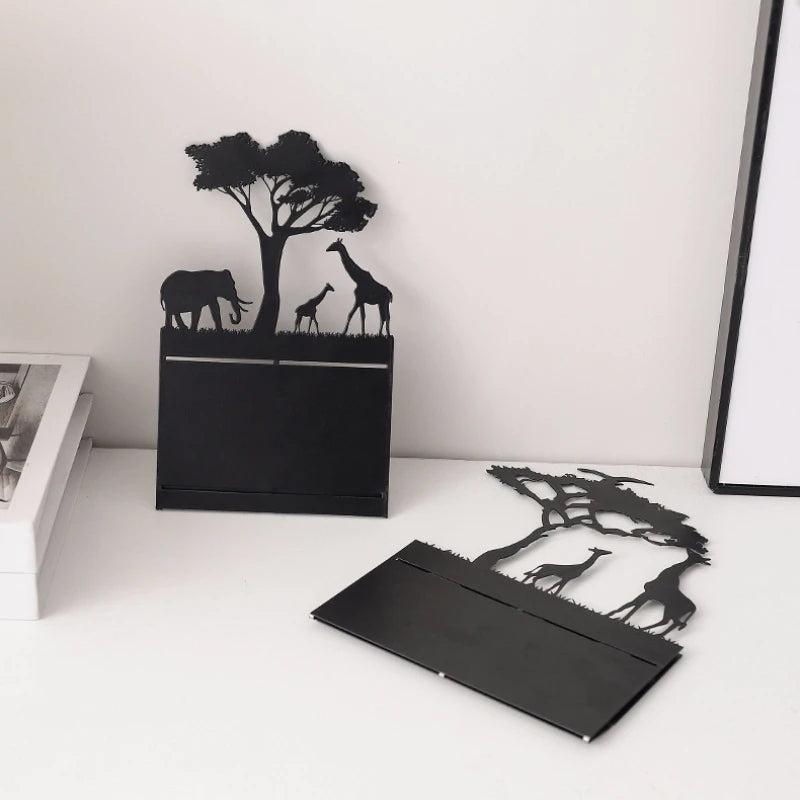 Metal Black Luminous Decoration Candle Holder