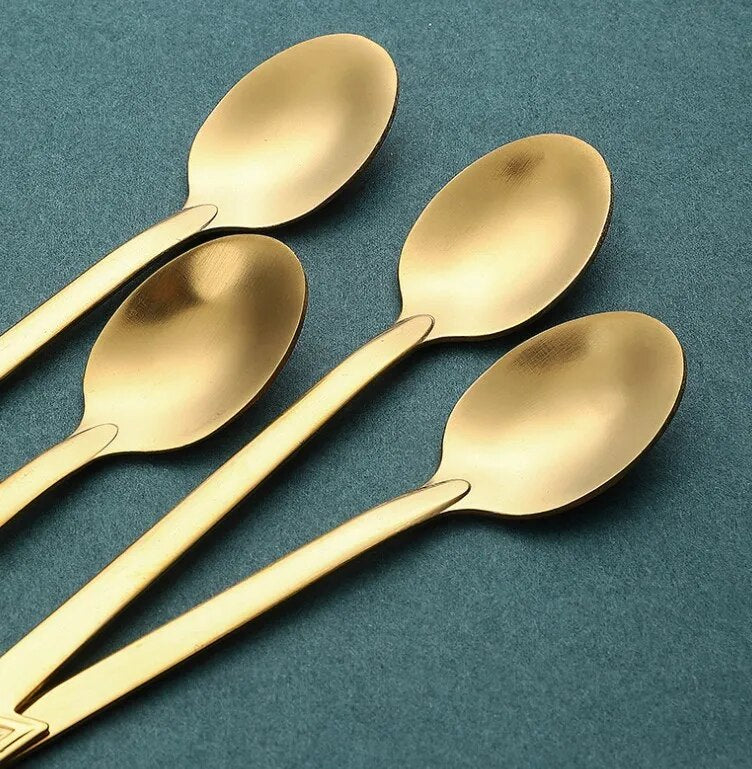 4PCS Stainless Steel Christmas Spoons.