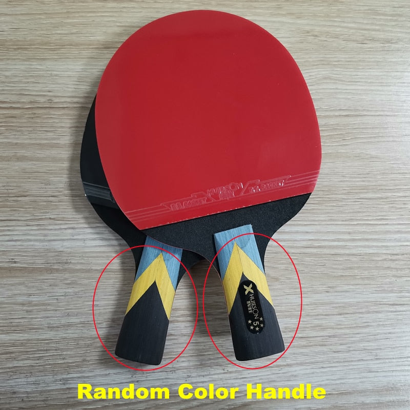 HUIESON 5/6 Star 2Pcs Carbon Table Tennis OR Ping Pong Racket.