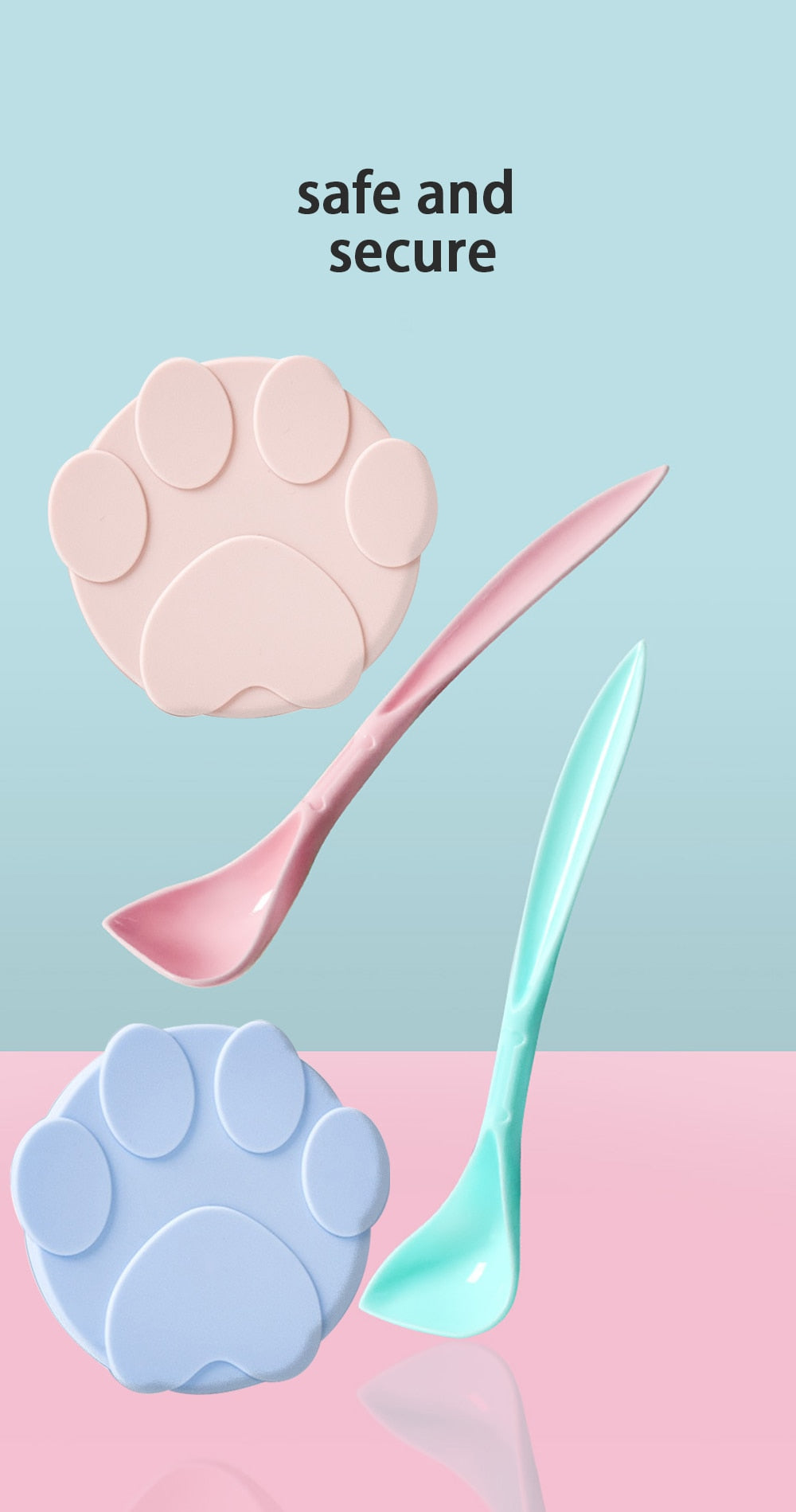 Silicone Pet Food Lid/Spoon.