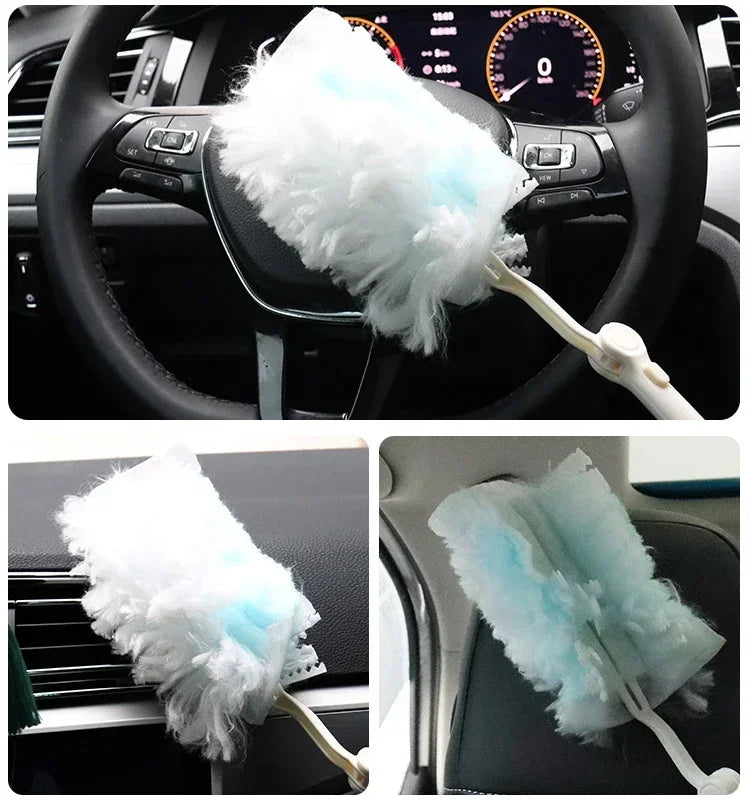 Disposable Electrostatic Dust Fiber Cloth And Handle