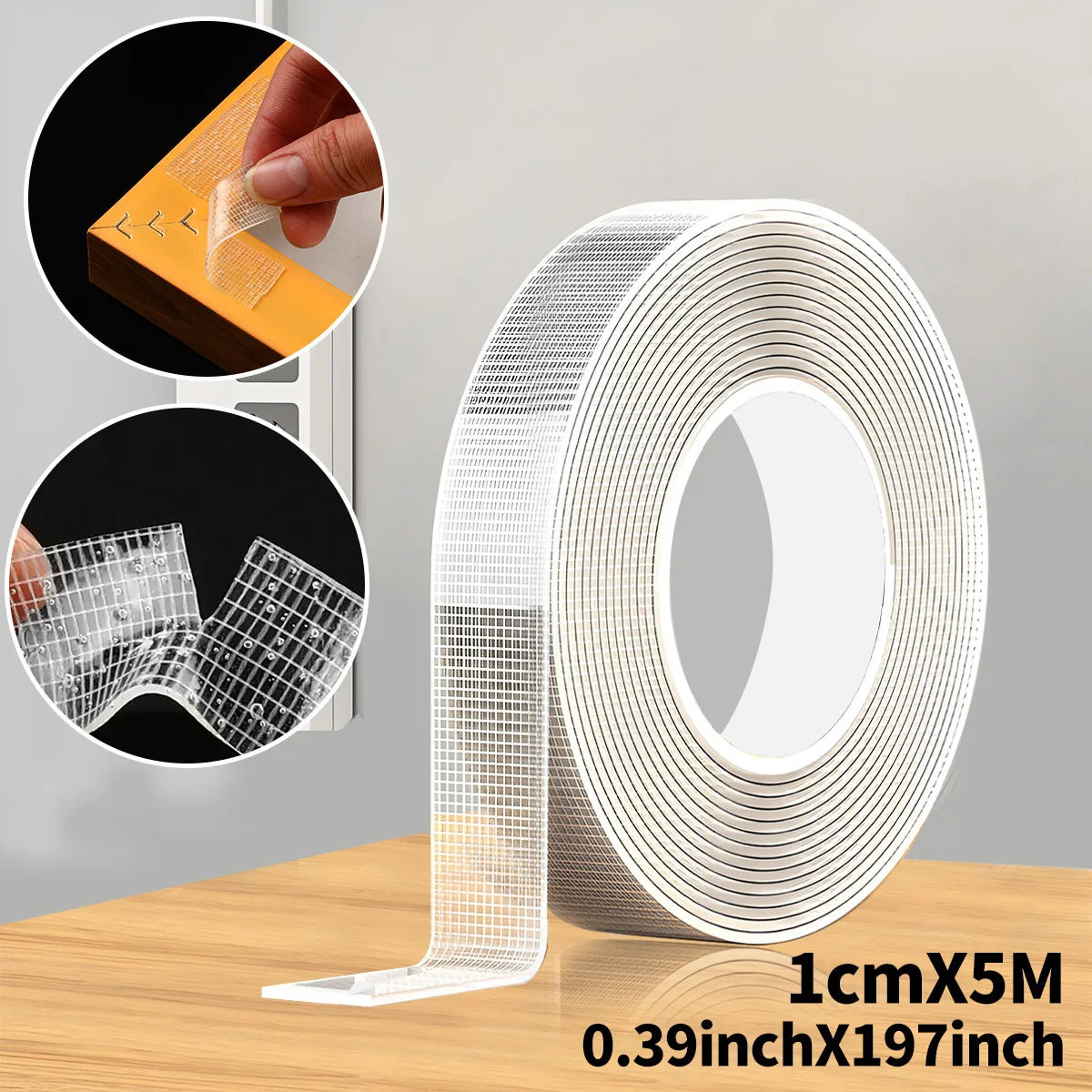 5m Nano Double-Sided Clear Adhesive Heavy-Duty Tape