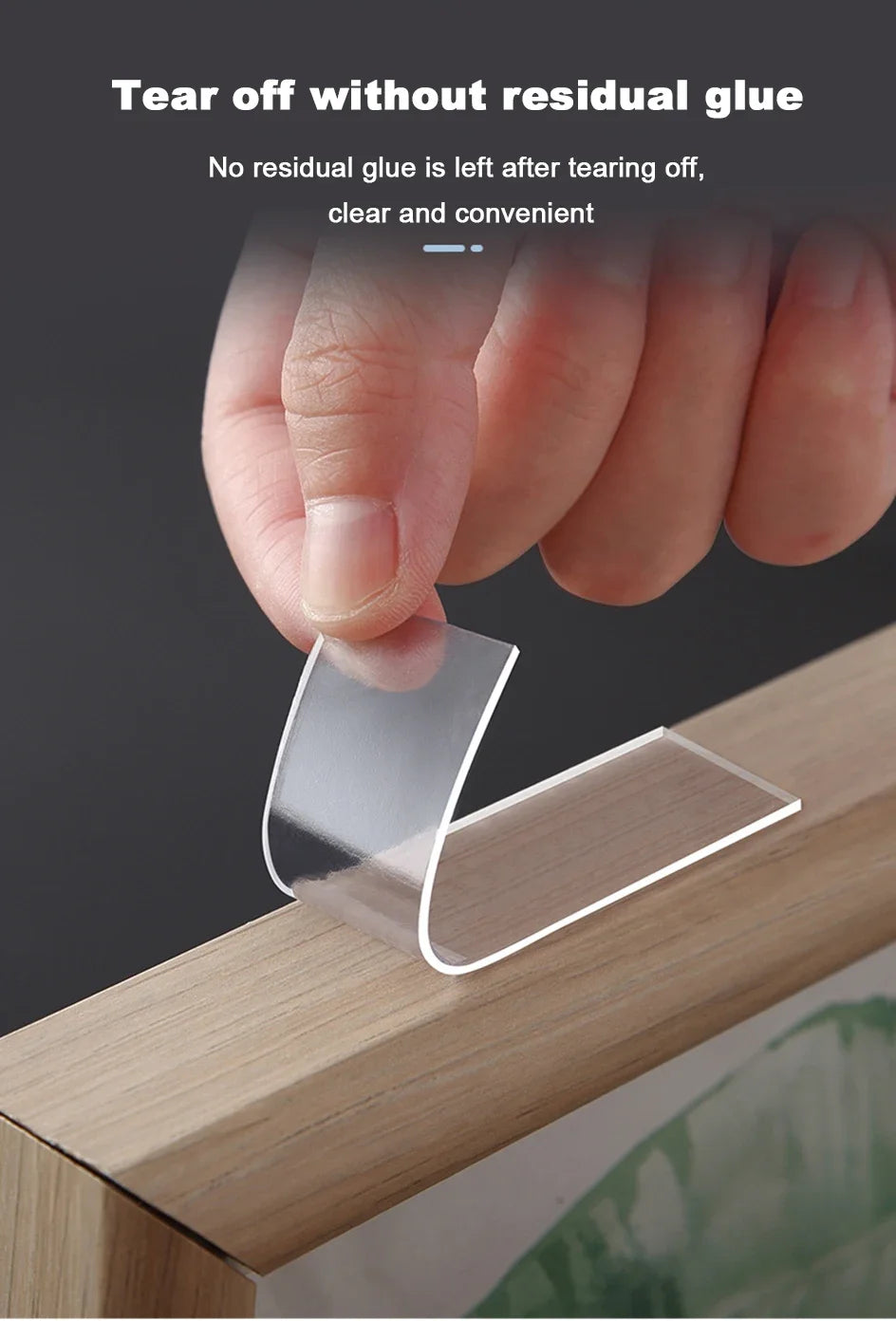 Double Sided Heavy Duty, Washable Adhesive Mounting Tape