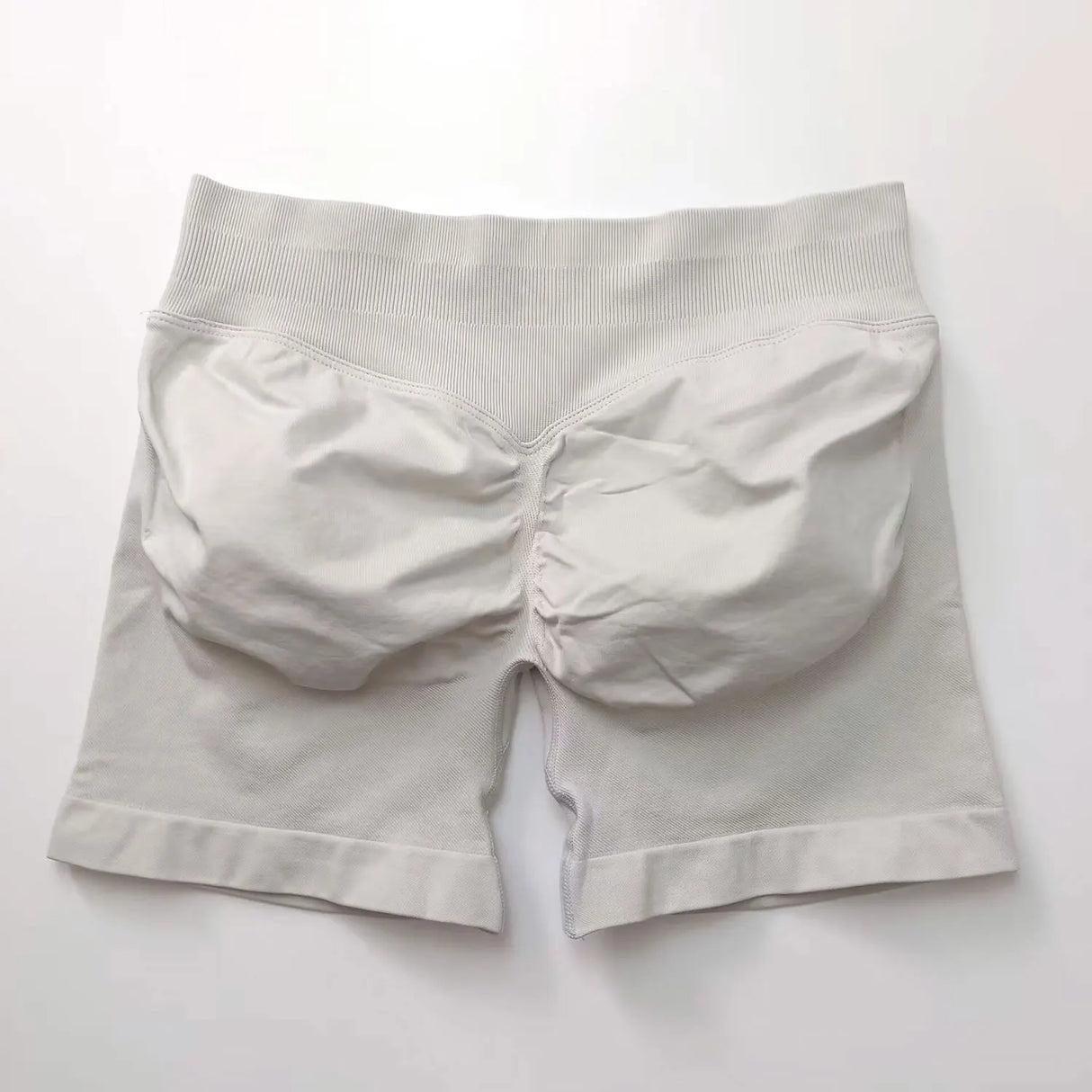 NCLAGEN 4.5" Women's Low Ribbed Band Scrunch Butt Seamless Impact Shorts