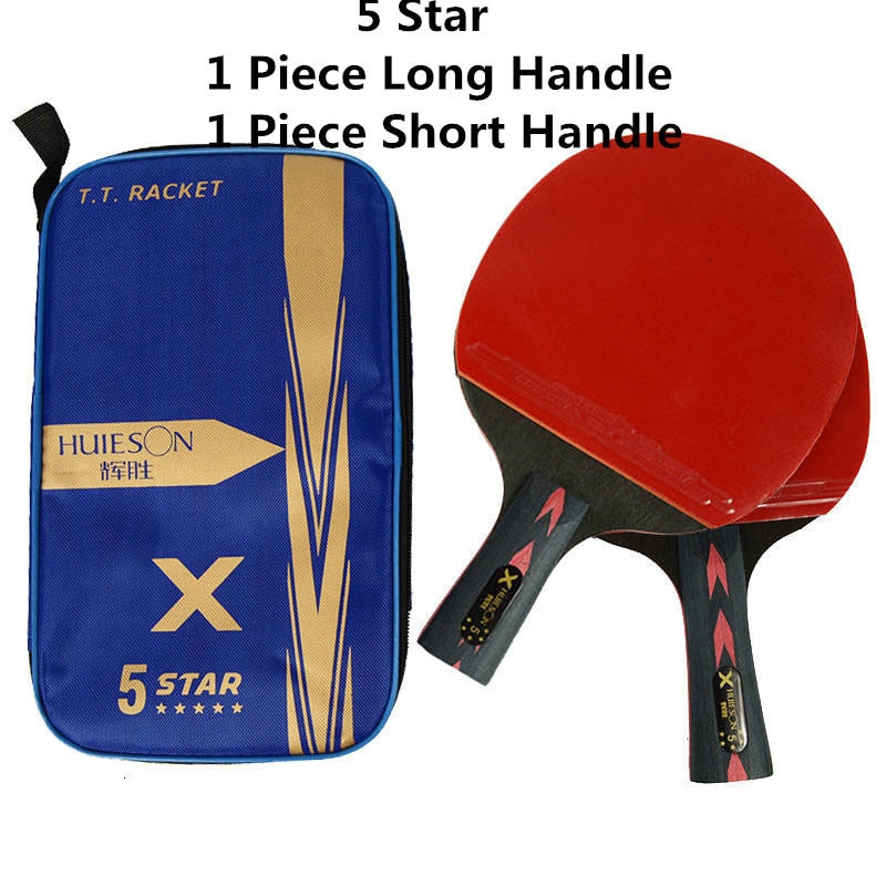 HUIESON 5/6 Star 2Pcs Carbon Table Tennis OR Ping Pong Racket.