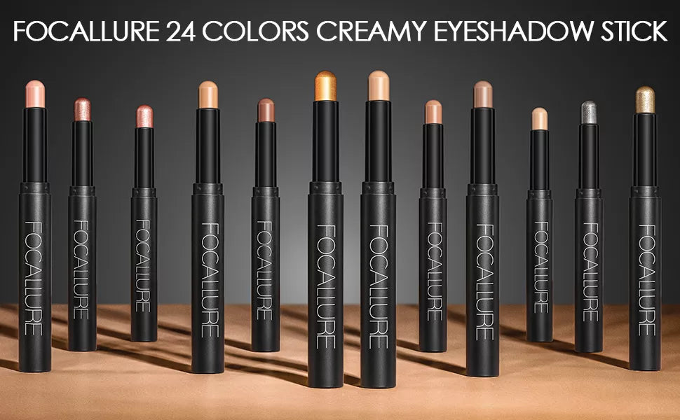 FOCALLURE 24 Pearlescent, Waterproof Eyeshadow Colors.