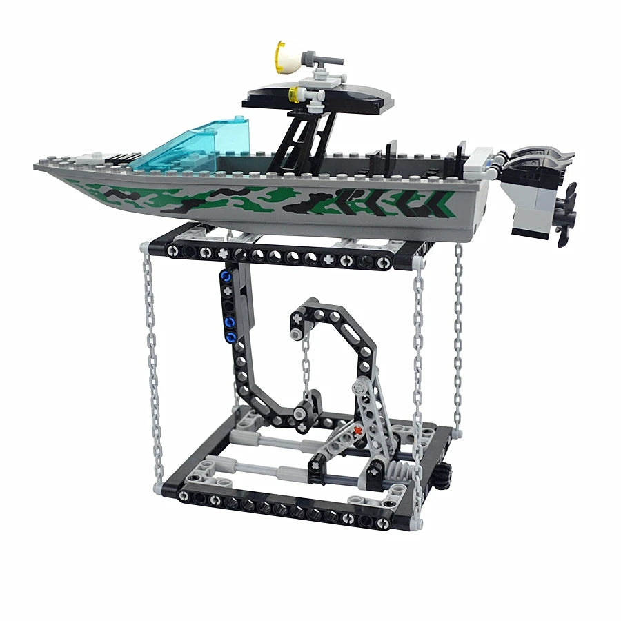MOC Anti-Gravity Building Brick Set With Technical Suspension Tension Balancing Frame