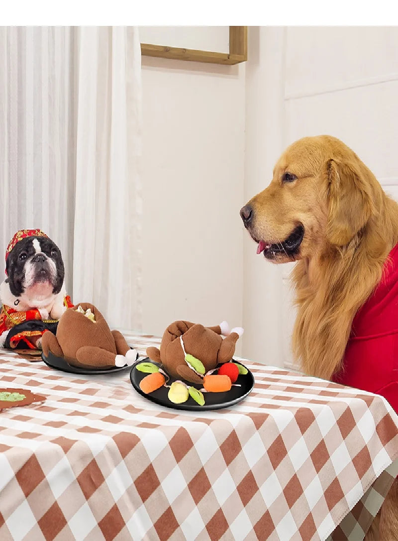Pet Snuffle Roasted Turkey Toy