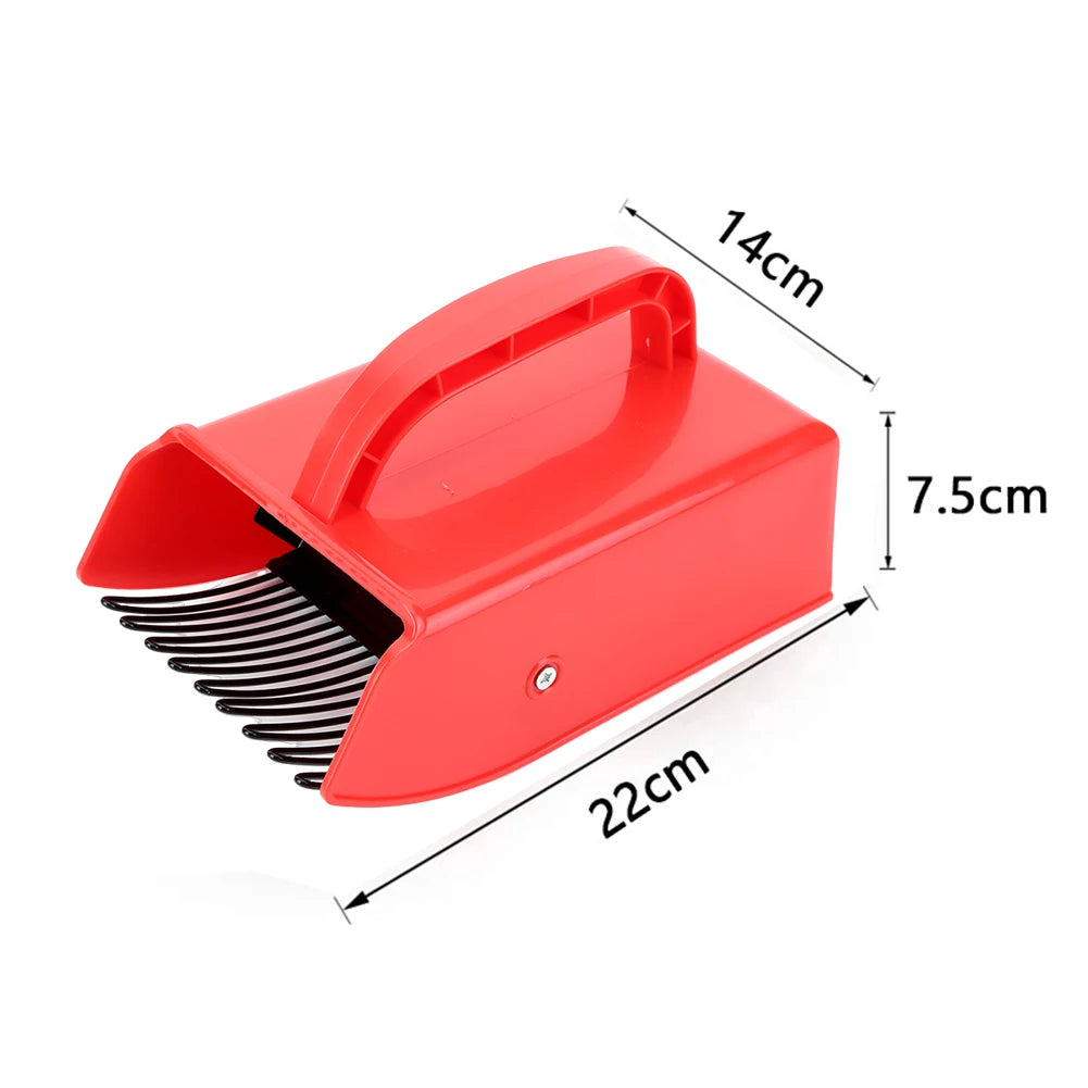 Ergonomic Plastic Berry Picker Rake with Metal Comb