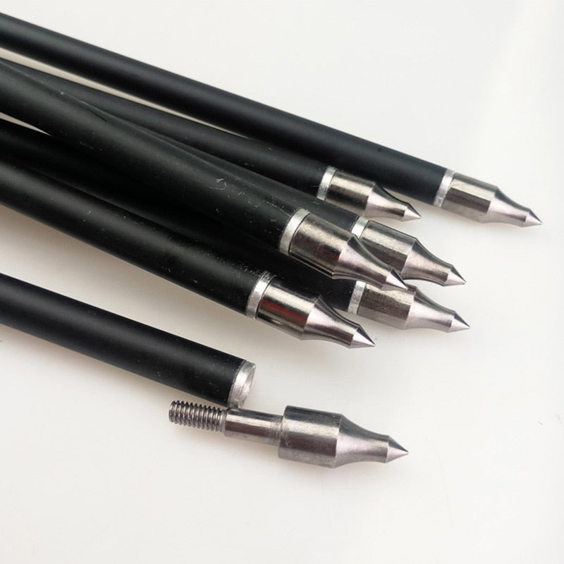 12pcs Archery Carbon Arrow 16/17/18/20/22inch Crossbow Bolts Diameter 8.8mm Arrows for Outdoor Shooting.