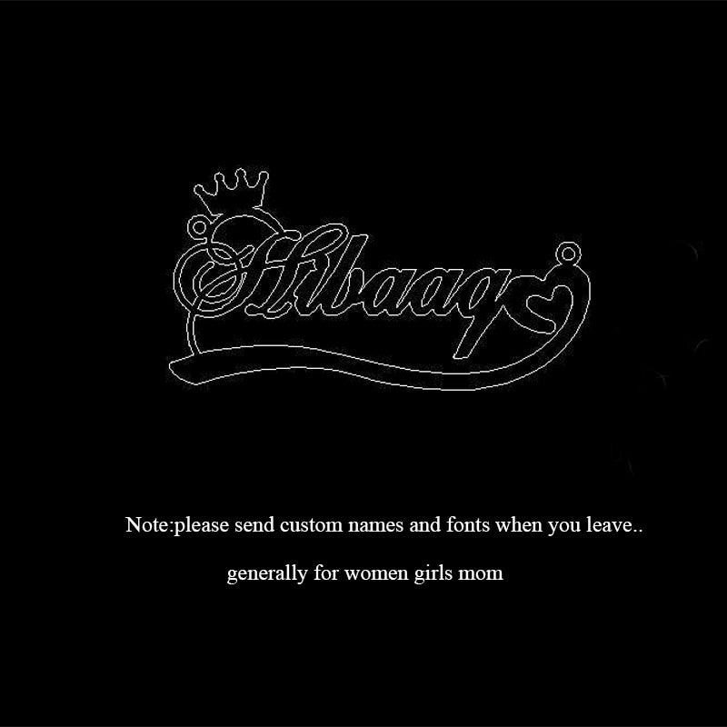 Vintage Custom stainless steel personalized necklace.