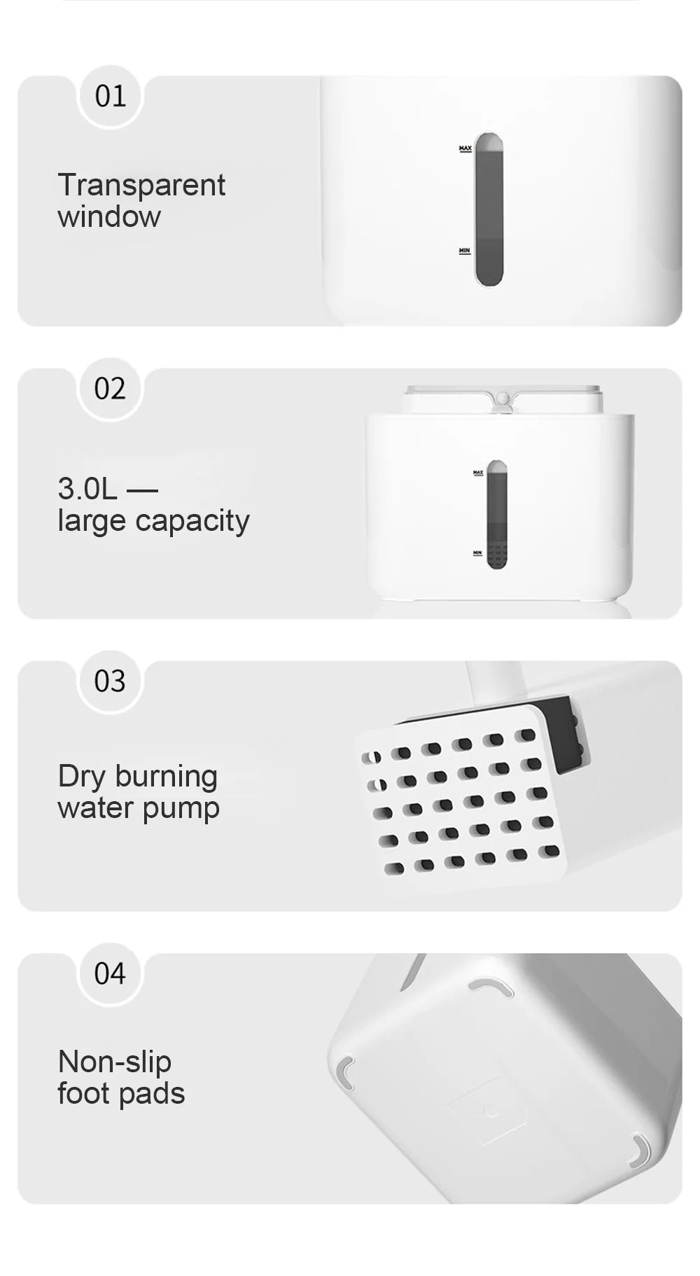 Wireless Rechargeable Pet Water Fountain