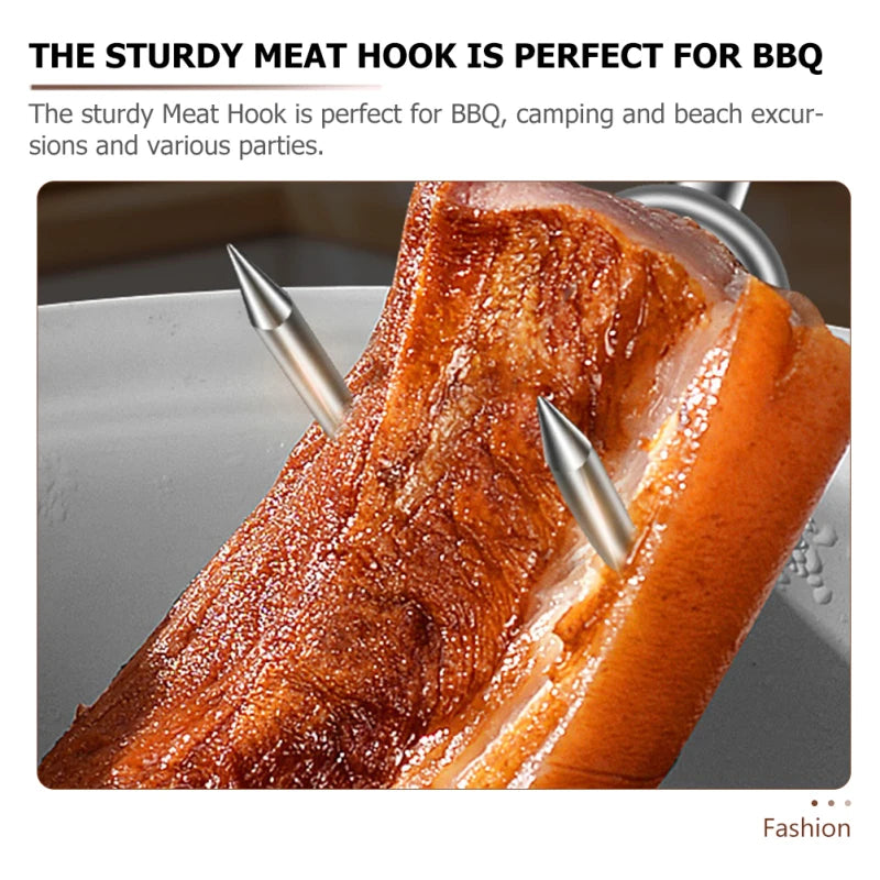 Stainless Steel Barbeque Hook For Grilling/Flipping Meat