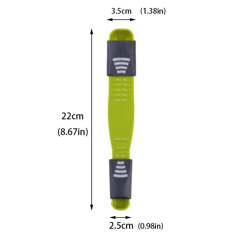 adjustable nine stall double ended measuring spoon