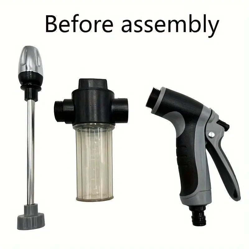 High Pressure Multi-Function Garden Nozzle with Soap Container