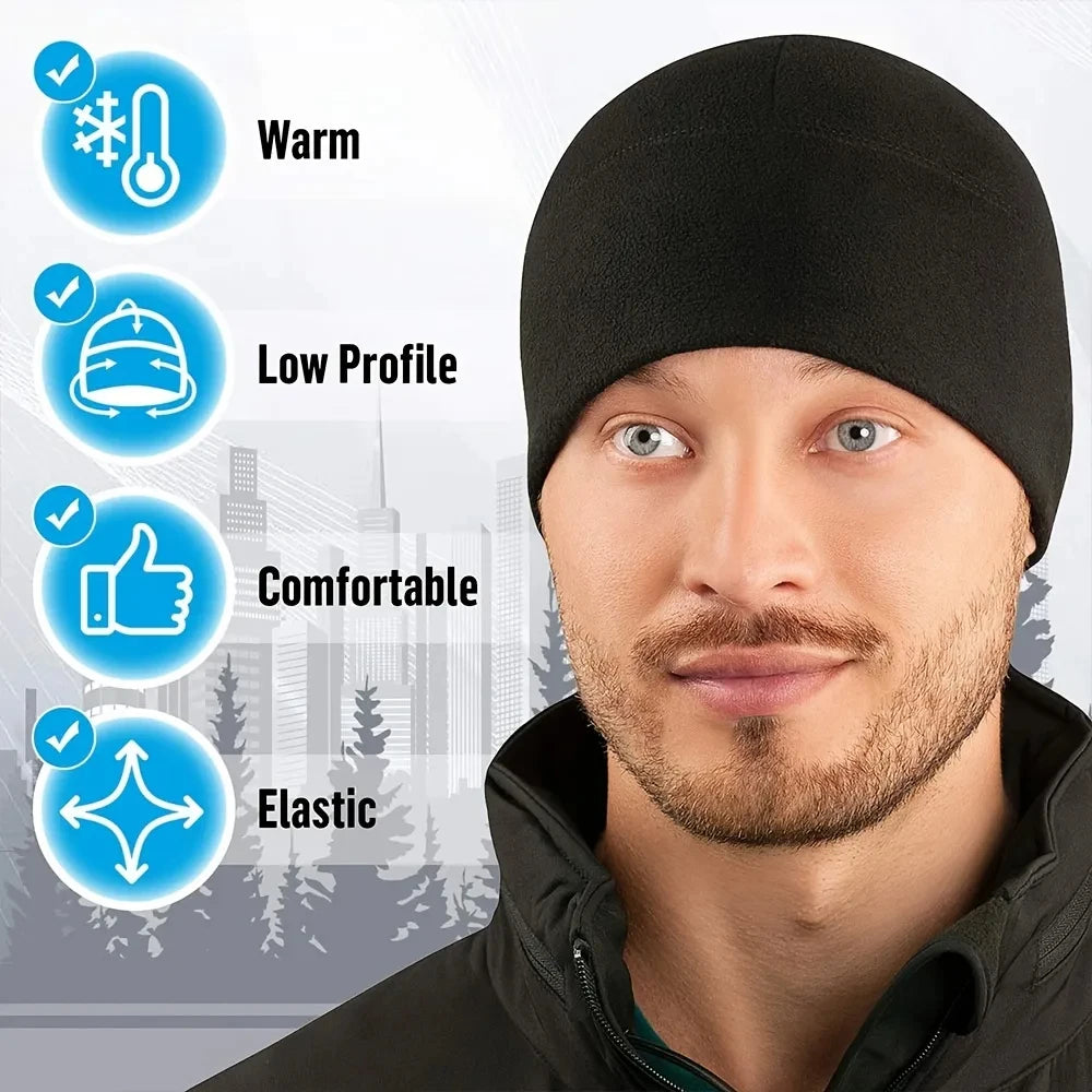 Unisex Windproof Polar Fleece Beanie