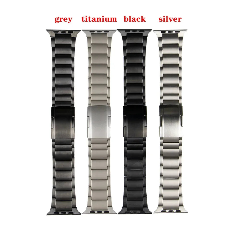 Titanium Metal Strap for Apple Watch Ultra 2 49mm 46mm 45mm 44mm 42mm Series 10 9 8 7 6 SE 5 4