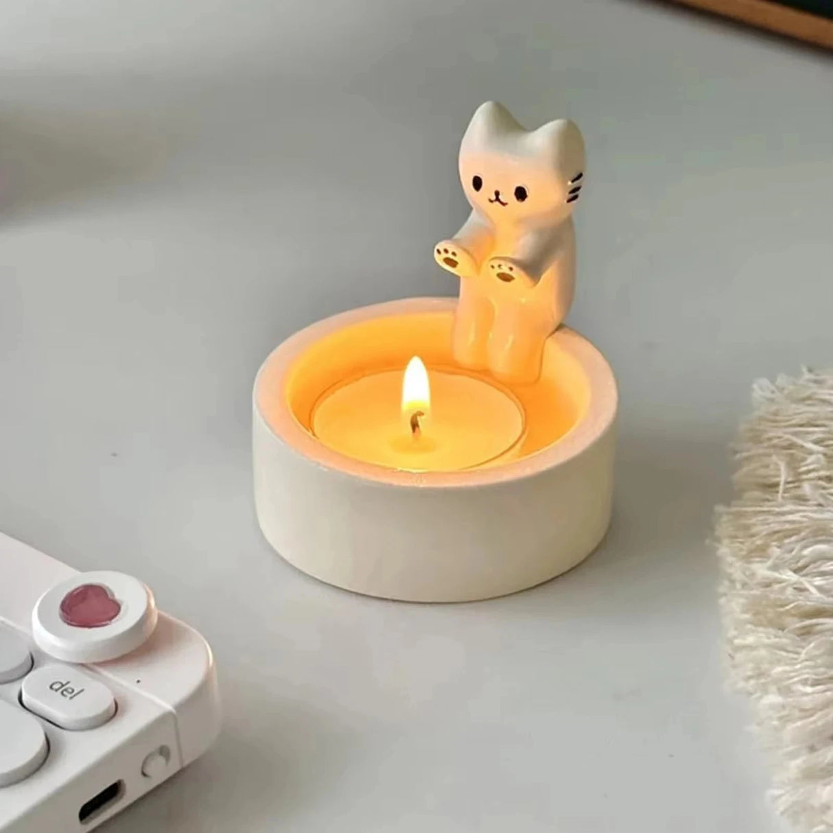 Durable High Tempe Cartoon Candle Holder Decoration