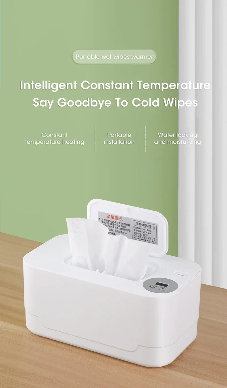 USB/LED Baby Wet Wipe Warmer Dispenser