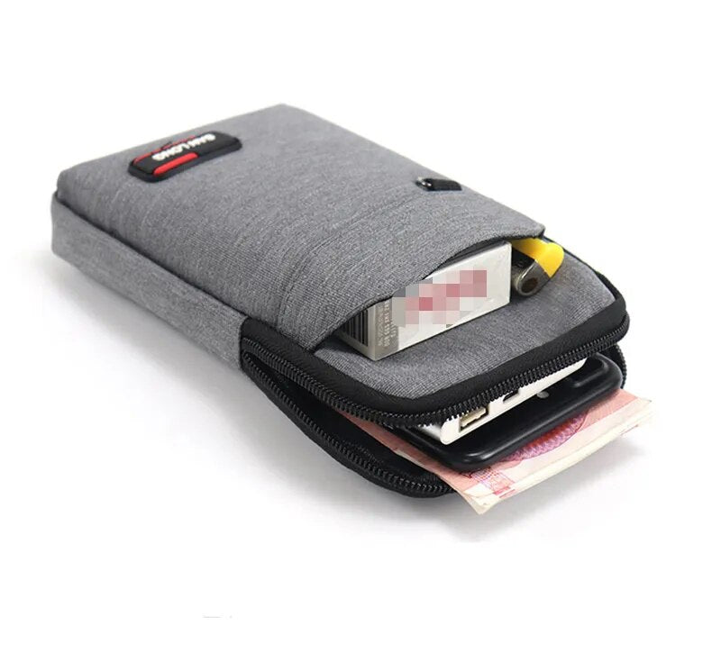 Women or Men's Single/double Layer Waterproof Waist Bag Purse.