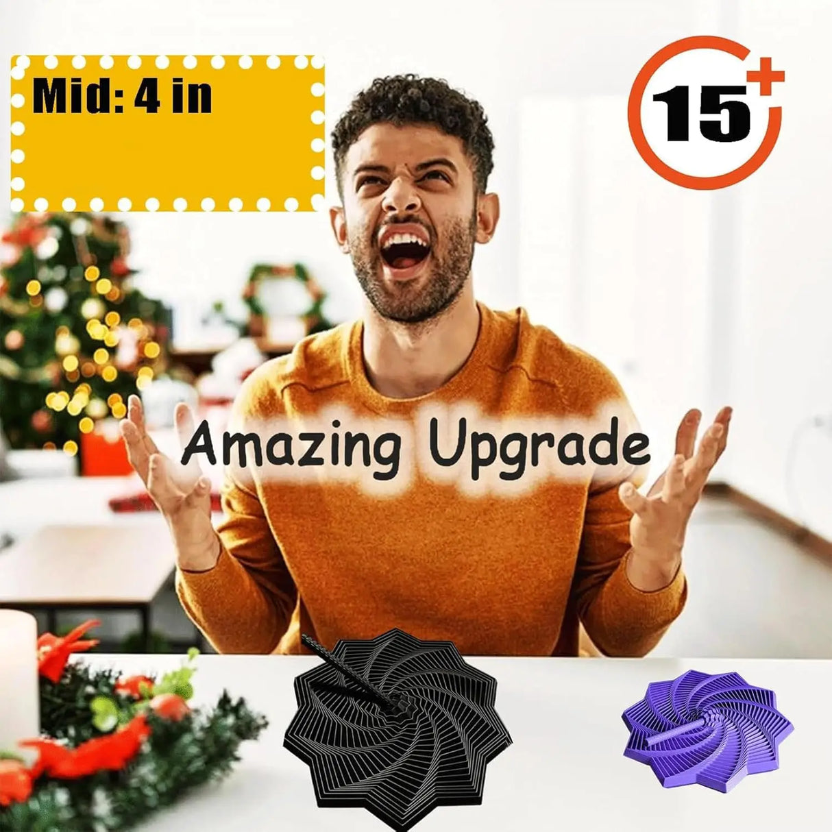 3D Printed Expanded Sensory Hexagon Fidget with Handle For Stress Relief