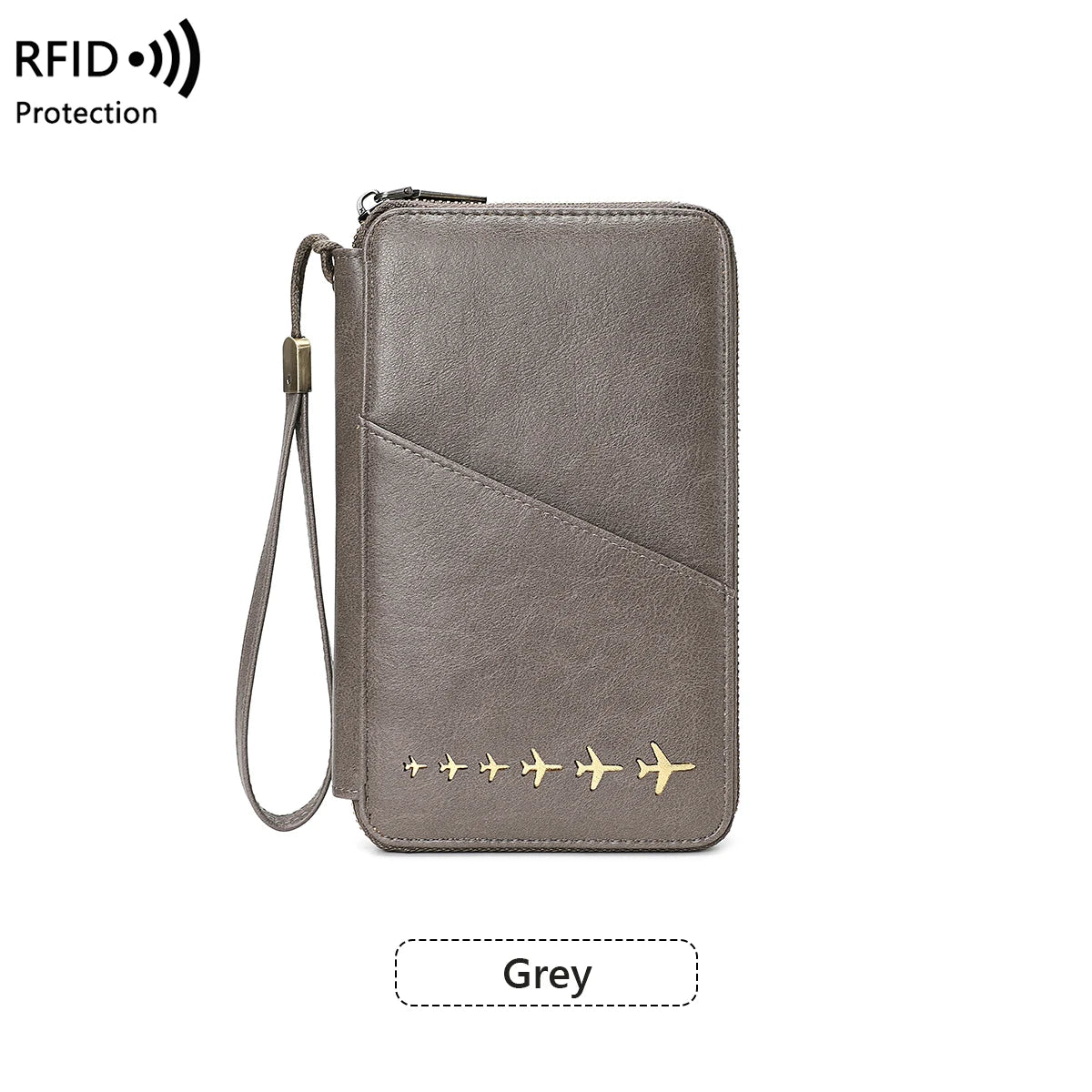 Women Or Men's RFID Multifunctional PU Leather Passport Wallet