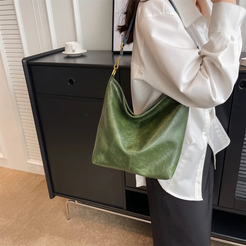 MOODS Soft PU Leather Designer Luxury Shoulder Bag.