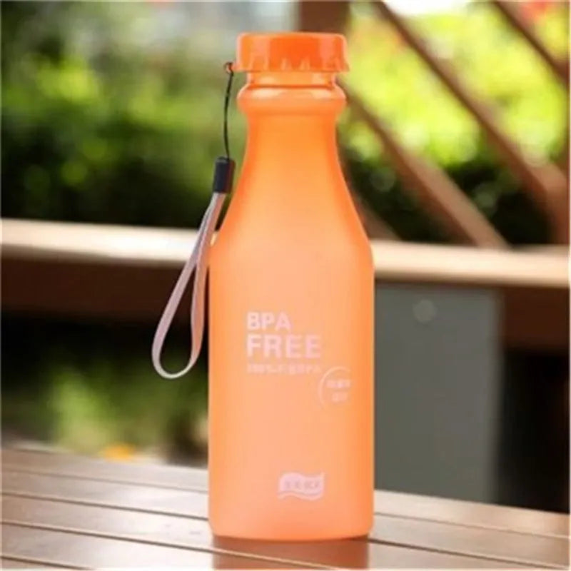 550ML BPA Free Screw Top Water Bottle For Travel, Sports OR Camping.