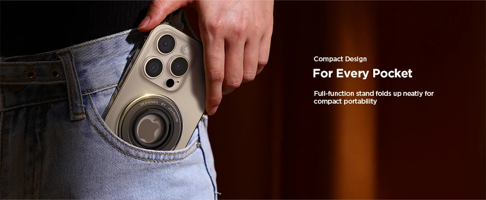 Joyroom Silicone Magnetic Grip Holder/Stand For iPhone 15 14 13 Pro Max