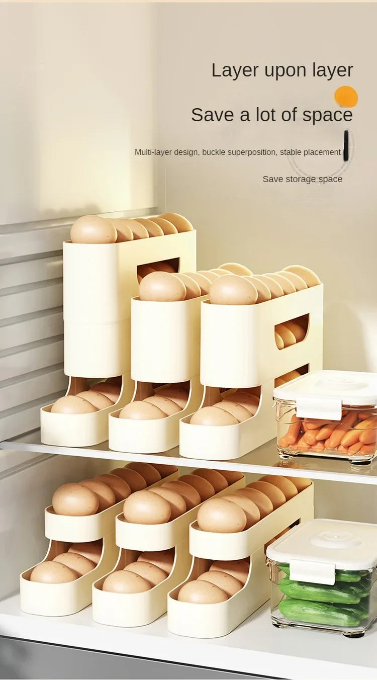 4 Layer Automatic Slide Egg Storage Box