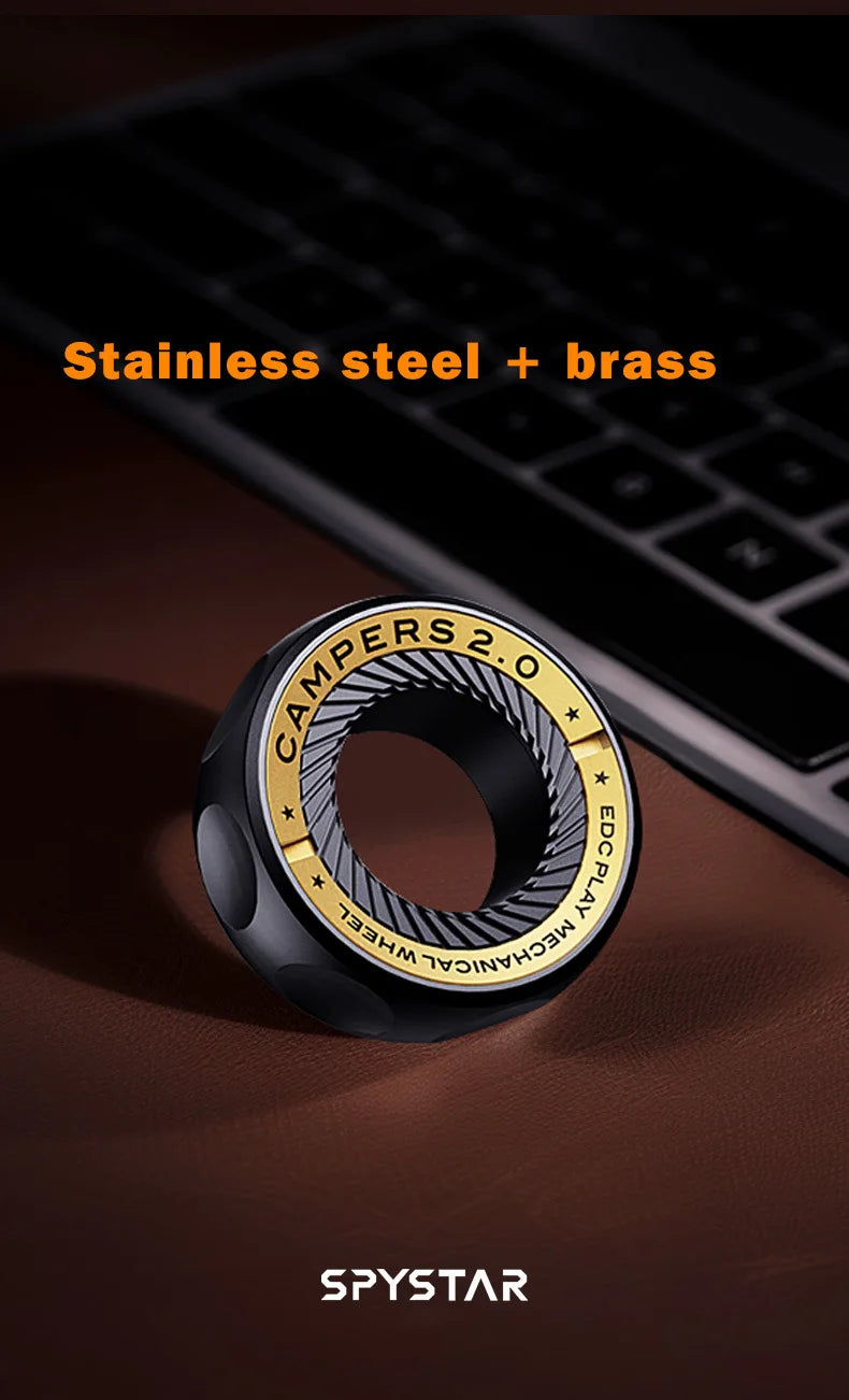 Stainless Steel Office Desk EDC Magnetic Ring For Anti Stress