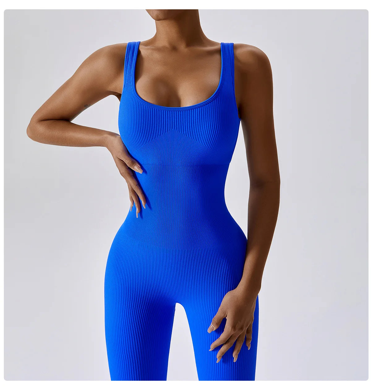 Women's Yoga One Piece Workout Bodysuit With Push up Bra