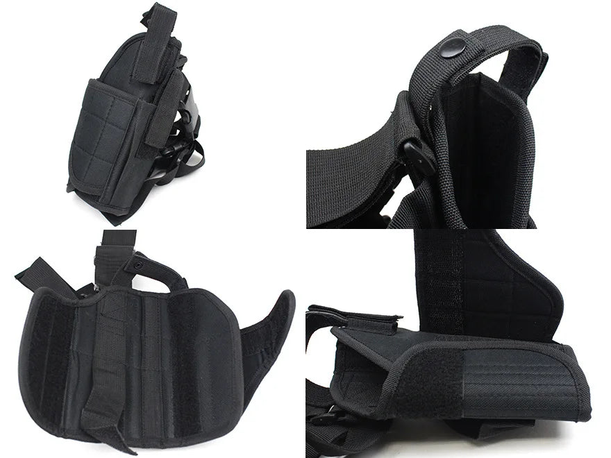Universal Tactical Right Hand Leg Gun Holster For Airsoft Glock, Beretta Handgun