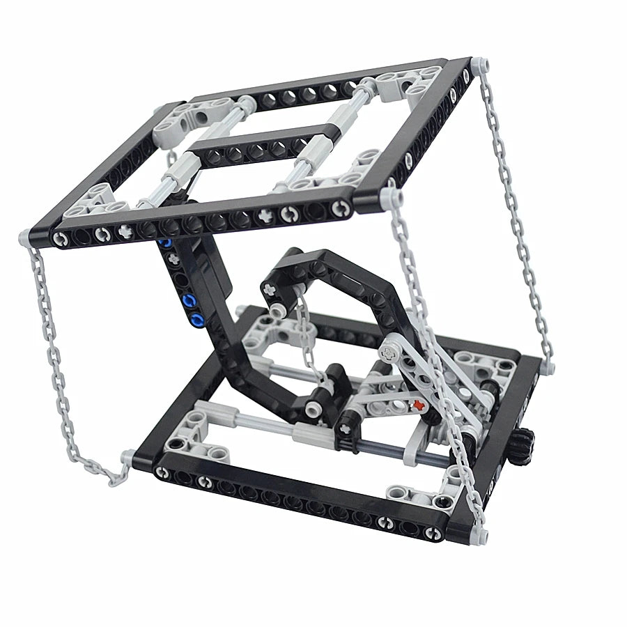 MOC Anti-Gravity Building Brick Set With Technical Suspension Tension Balancing Frame