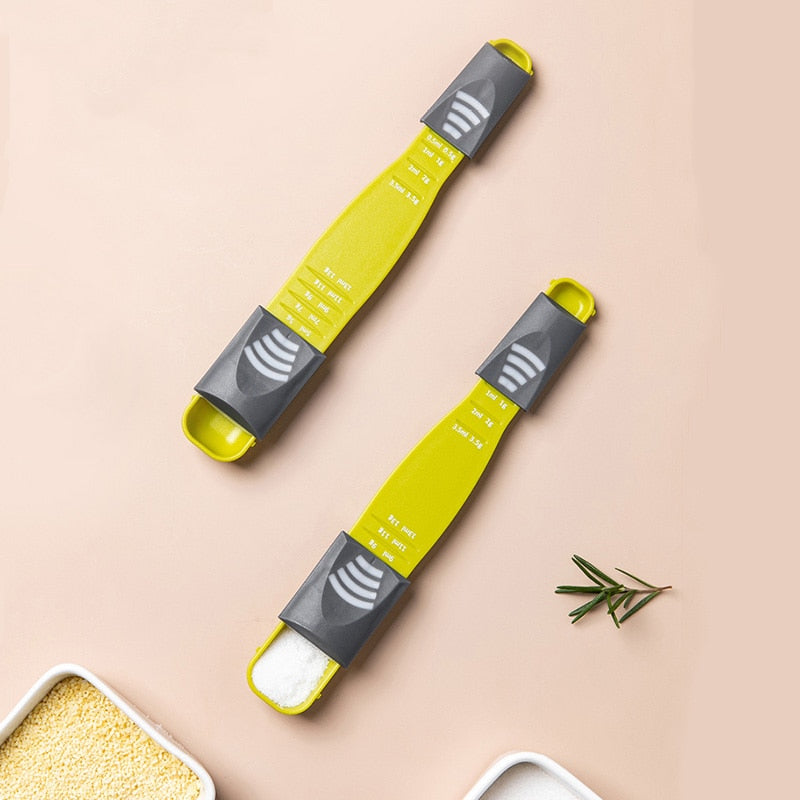 adjustable nine stall double ended measuring spoon