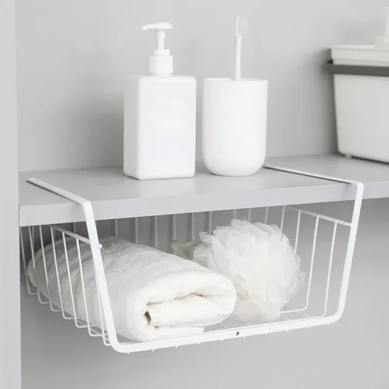 Multifunctional Iron bottom hanging Storage basket