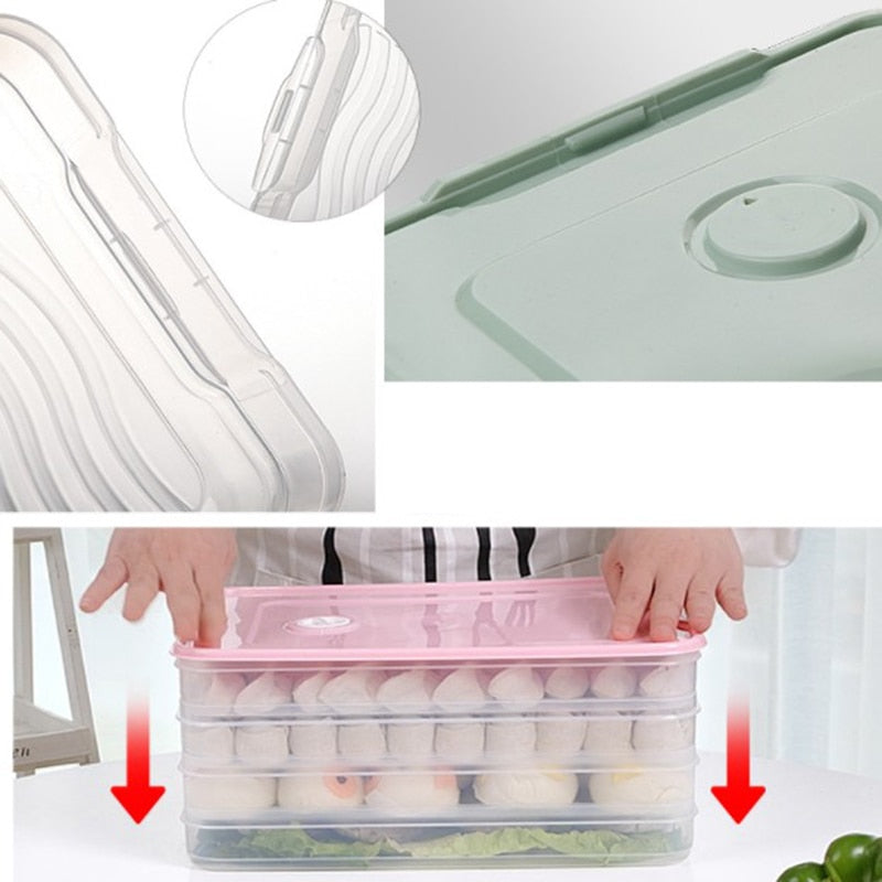 Stackable/Microwave Safe Refrigerator Food Storage Box.